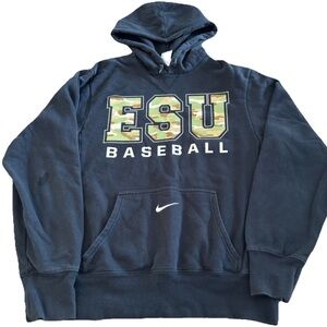 Nike East Stroudsburg University ESU Baseball Camo Hoodie Sweatshirt